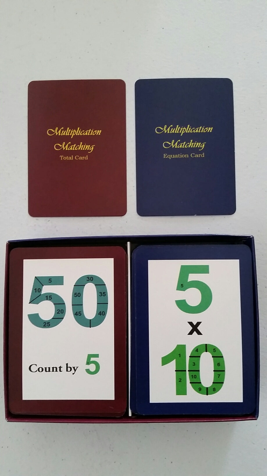 Multiplication Matching Card Game